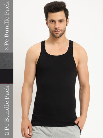 Neva MAXX Men pack of 2 Sleeveless colored Vests round neck